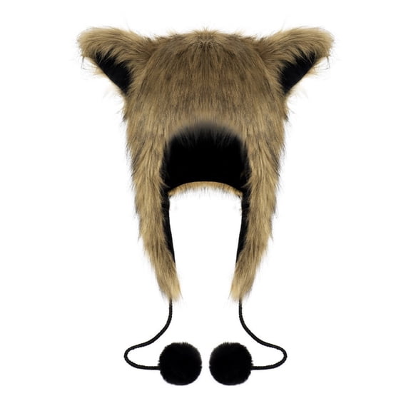 Fashion Plush Cats Ear Hat for Winter Autumn Outdoor Activity Warm Furry Hat Ear Hat Cosplay Costume Props Hat