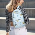 thumbnail image 5 of Easygdp Cartoon Turtle Mochila de Lona Resistente para Laptop, Compatible con Laptops de 15 a 17 pulgadas, Ideal para Escuela, Trabajo y Viajes-Medium, 5 of 5