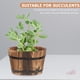 thumbnail image 4 of Maceta de madera artesanal para el hogar, decorativa, artificial, para flores, suculentas, 4 of 7