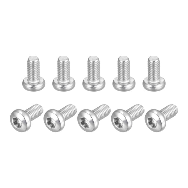 Tornillos de seguridad Torx Unique Bargains M5x10mm 10uds Acero inoxidable 316