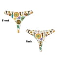 thumbnail image 3 of Balery Beautiful African Womens Tangas de Algodón para Mujer con Estampado – Ropa Interior Sexy, Transpirable, G-string-Medium, 3 of 6