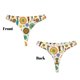 thumbnail image 3 of Balery Beautiful African Womens Tangas de Algodón para Mujer con Estampado – Ropa Interior Sexy, Transpirable, G-string-4X-Large, 3 of 6