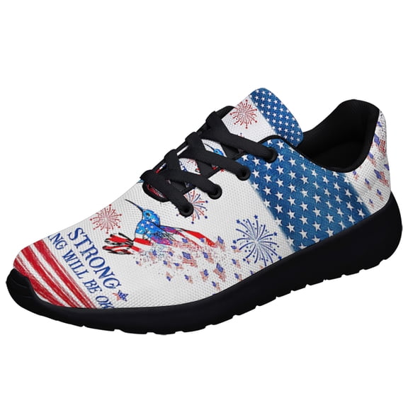 Stay Strong Everything Will Be Ok Hummingbird Shoes Sneakers for Women Men Black Size 3.5