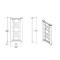 thumbnail image 4 of Vita 27"L x 59"H Milan Classic Vinyl Trellis, White, 4 of 6