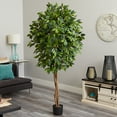 thumbnail image 3 of Nearly Natural 6.5' Ficus Artificial Tree, 3 of 3
