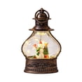thumbnail image 2 of Christmas Decorations Indoor Outdoor Under 10$ Clearance! Christmas LED Lantern Decoration, Vintage Hanging Lamp with Santa Snowman Reindeer Inside, Warm Light Tabletop Home Party Ornament, 2 of 8