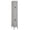 Gray, variant on Standard Metal Locker - Double Tier - 1 Wide - Tan - Assembled