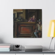 Wild West Saloon Scene - Canvas
