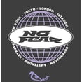 thumbnail image 4 of No Fear Lavender Grid Globe With Logo  Adult Charcoal Crew Neck Short Sleeve Tee-XS, 4 of 4