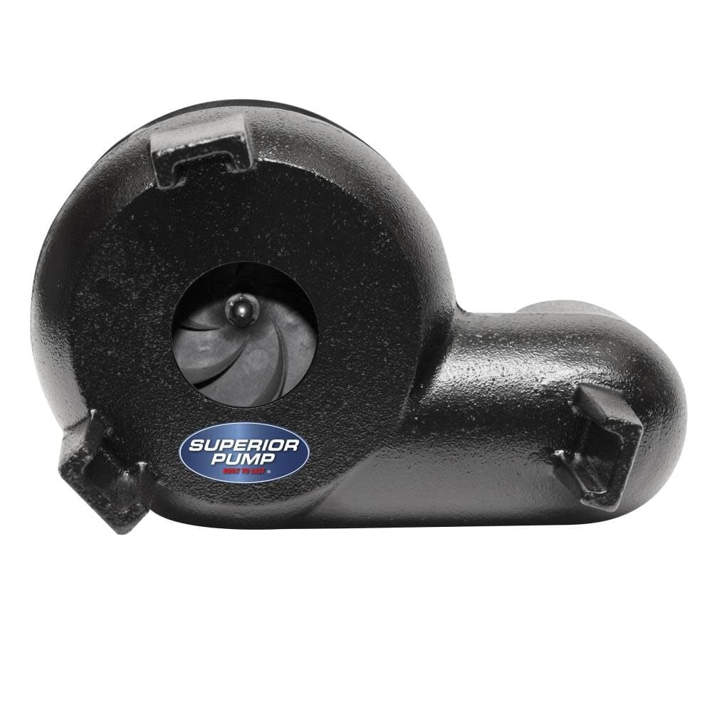 Superior Pump 93501 Continuous Duty Water Sump Pump, 80 Gpm, 1/2 HP, 120 V, 7.6 , 60 Hz, 10 ft