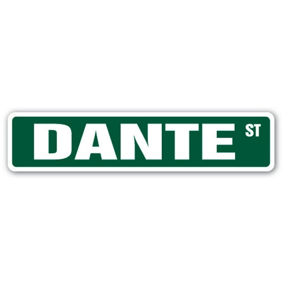 SignMission SS-DANTE 18 in. Dante Street Childrens Name Room Sign