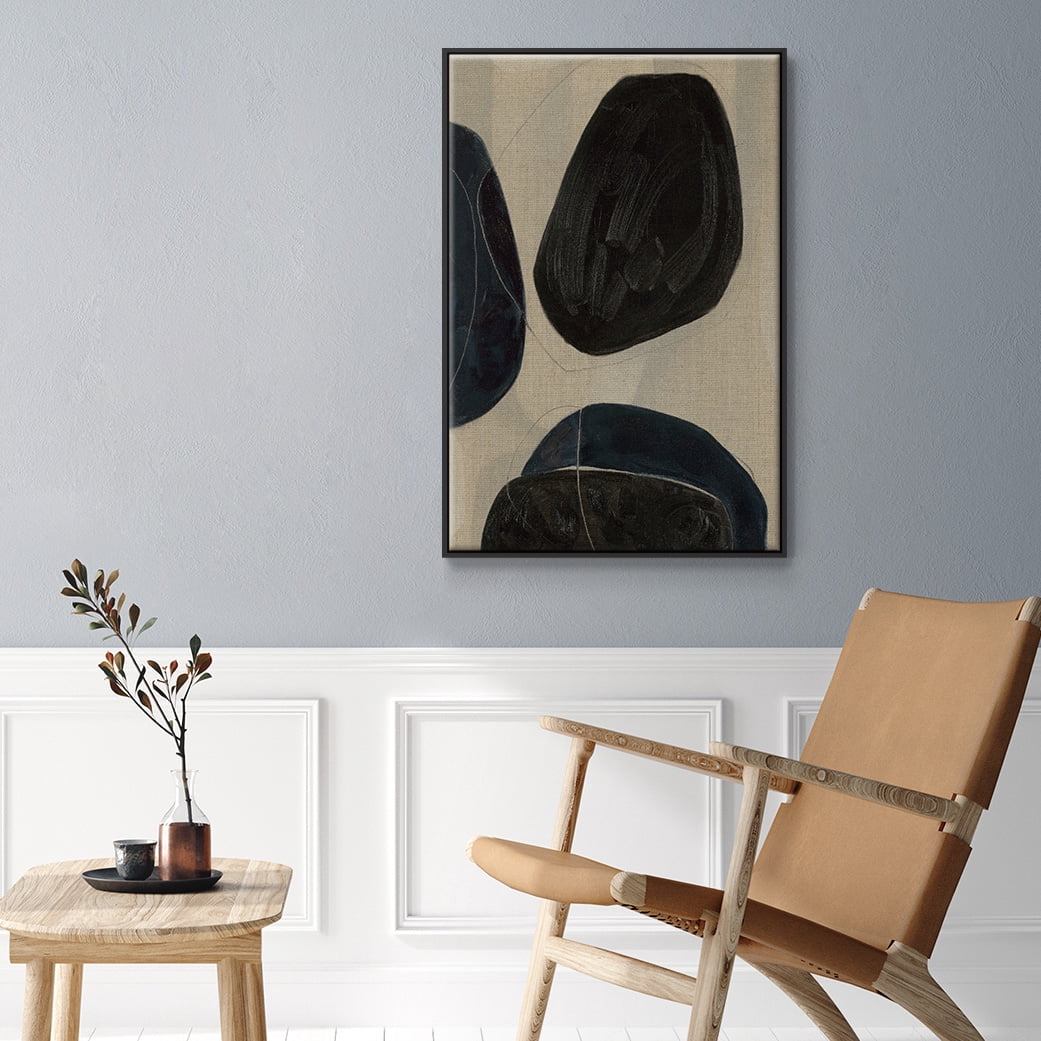 Gravity II Framed Premium Gallery Wrapped Canvas - Ready to Hang - 27 x 41 - Black Floating Frame