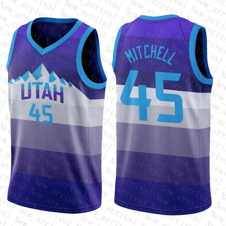 NBA_ Utah''Jazz''Men Basketball Jersey 45 27 32 12 Gold Donovan Mitchell Rudy Gobert John Stockton Karl Malone 631