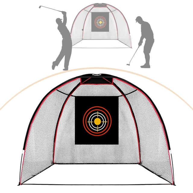 Quzzie Golf Practice Net for Indoor And Outdoor Use, Garden, Teeing Target, Chipping Target, Golf Training Equipment, Hitting Net, Portable, Foldable