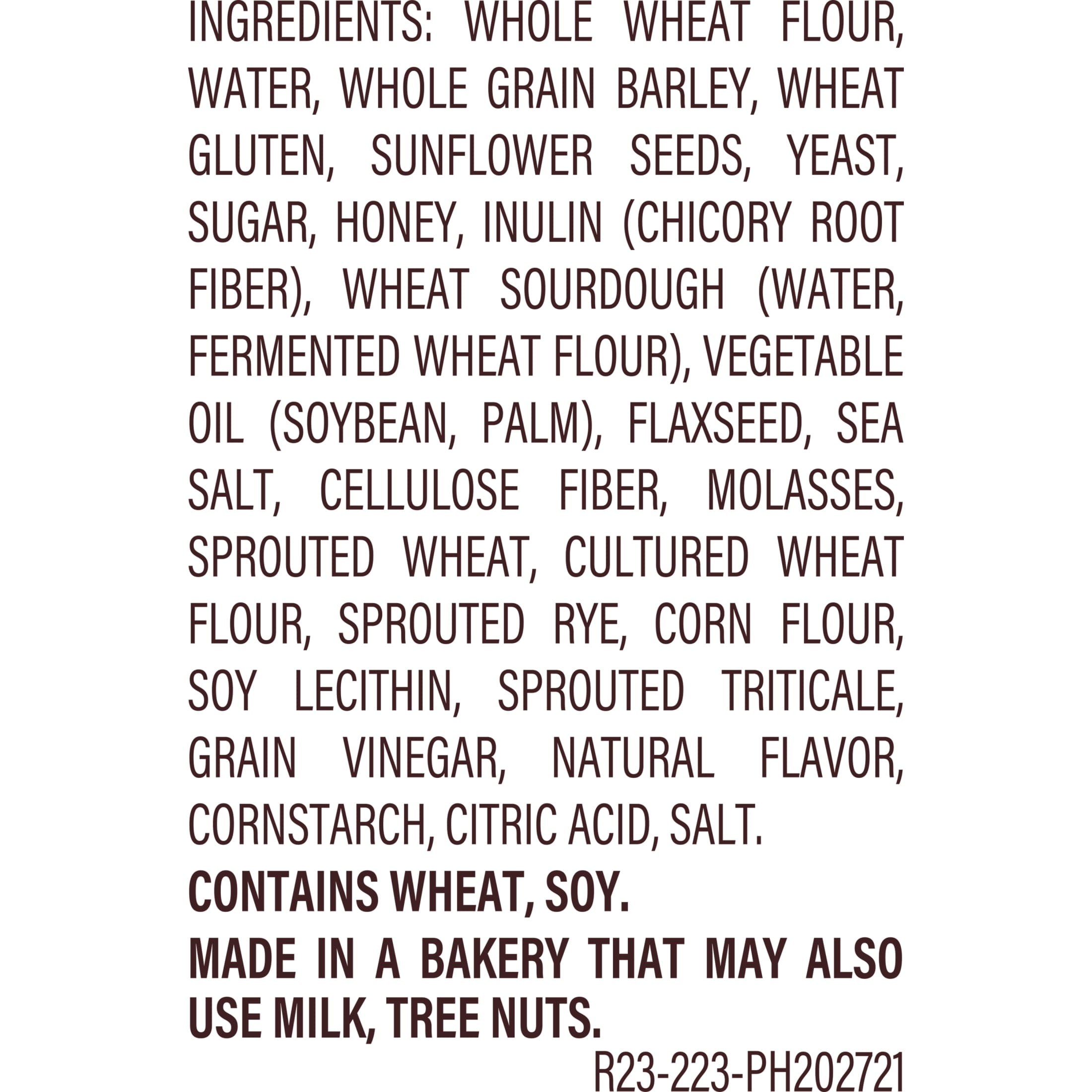 Arnold Grains Almighty Gut Balance Bread, 20 oz, Whole Grains Thin Sliced Seeded Bread, Bag