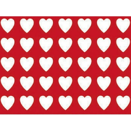 Pack of 1, Valentines Gift Wrap 24" x 417' Gift Wrap Half Ream Roll for Holiday, Party, Kids' Birthday, Wedding & Special Occasion Packaging