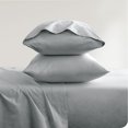 thumbnail image 3 of Bare Home Organic Twill Sheet Set - 100% Organic Cotton - 4 Piece - Queen, Light Gray, 3 of 5