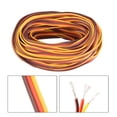 thumbnail image 3 of Cable de extensión de servo de 3 pines de 41 pies/12.5 metros 28AWG para modelos de hobby JR Futaba, 30 núcleos marrón/rojo/naranja, 3 of 3