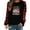 Black, variant on JINMGG Womens Tops under $5, Merry Christmas Shirt Womens Long Sleeve Plaid Christmas Print Splicing Round Neck Pullover Shirt T-Shirt Tops
