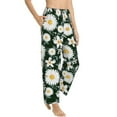thumbnail image 2 of Bingfone Pajamas For Women,White Daisies And Bee Pajama Pants With Pockets-Xx-Large, 2 of 9
