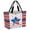 Red, White, Blue, variant on Patriotic USA Flag Beach Bag for Women, Large Breathable Mesh Beach Tote Bag, Memorial Blue Red Freedom Lines Sandproof Lightweight Travel Bags for Vacation Picnic Swimming Pool 15.7"x15.7"x9.1"