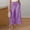 Purple, variant on Women's Wide Leg Capri Pants Cropped Palazzo Summer Beach Vacation Casual Pants with Pockets Drawstring Purple XL(XL)