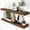Rustic Brown, variant on 16 Inch Floating Shelves for Wall White Shelves Set of 2,Wall Mounted Rustic Wood 8 Inch Deep Floating Shelf with Invisible Brackets for Bedroom Kitchen Living Room