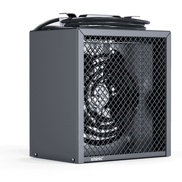 Shinic 240V Electric Garage Heater, 4,800W Fan-Forced Industrial Portable Heater with Thermostat Control, Heats up to 500 Sq. ft.