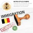 thumbnail image 4 of Shisuyan Wax Melt Stamp Christmas Pattern Stamp Golden Copper Alloy 1Set 0.98In, 4 of 8