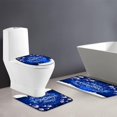 thumbnail image 4 of Merry Christmas Bath Mat Xmas Silver Balls Snowflakes Snowy Funny Quotes Cartoon Fantasy Winter Holiday Happy New Year Bathroom Kitchen Rugs,17.8x29.5+16x48 Inch, 4 of 4