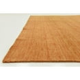 thumbnail image 4 of Unique Loom Solid Gava Solid Gava Rug Orange 9' 10" Square Solid Modern Perfect For Dining Room Living Room Bed Room, 4 of 6