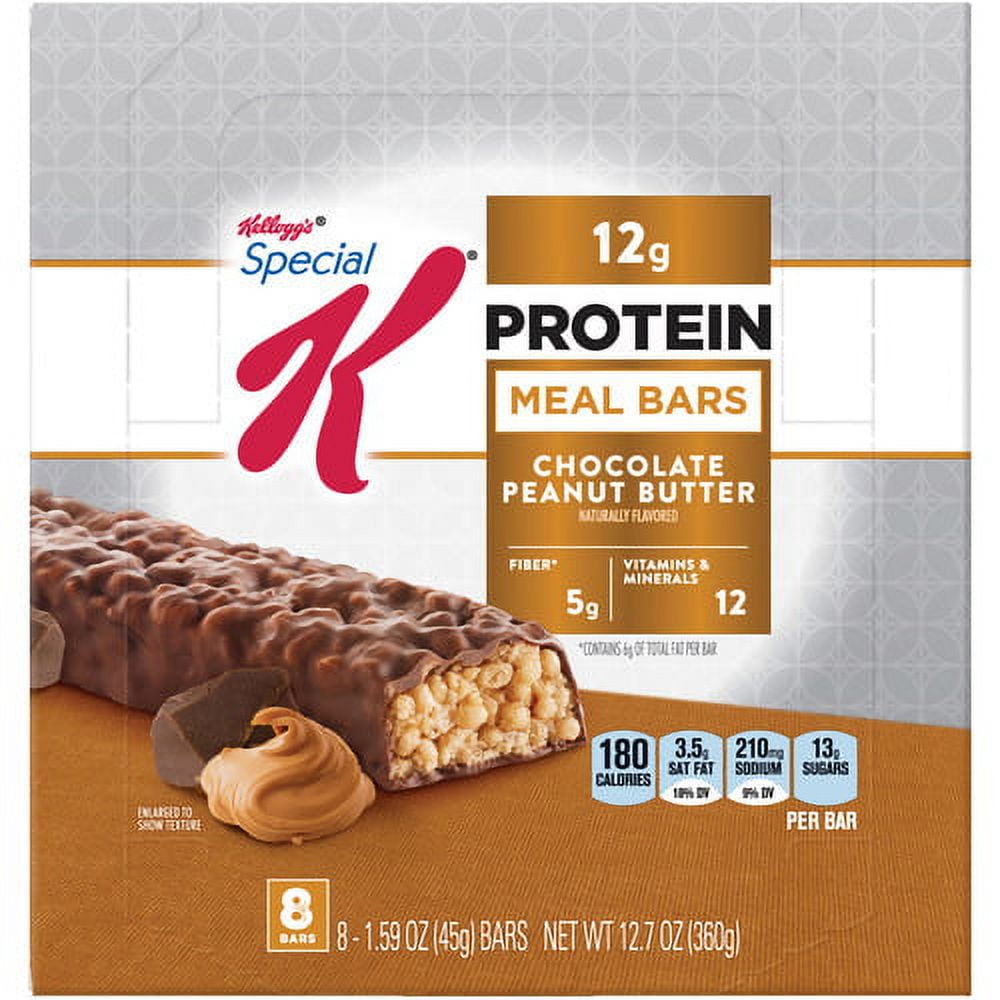 Special K Protein Meal Bar Chocolate Peanut Butter Chocolate, Peanut Butter - 1.59 oz - 8 / Box