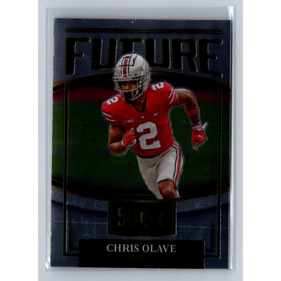 Collectible 2022 Panini Select Draft Picks Select Future Chris Olave F-CO Ohio State Buckeyes Football Card Ohio State Buckeyes NCAA Football Trading Card