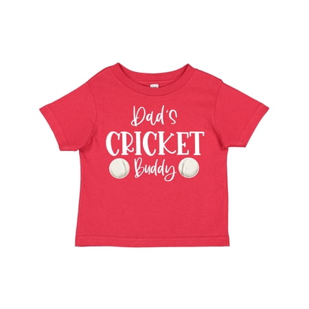 Inktastic Dad s Cricket Buddy Boys or Girls Toddler T-Shirt