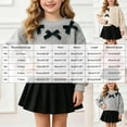 thumbnail image 4 of WXFAZCVU Girls 2 Piece Outfits Bow Long Sleeved Top and Skirt Set Fall Fashion Clothing Size 4 Years, 4 of 4