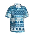 thumbnail image 2 of Daiia Sea Underwater Animals Hawaiian Shirt for Men Gentle Cotton Regular Short Sleeve Casual-Small, 2 of 9