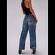 thumbnail image 4 of Pantalones Vaqueros Holgados de para Mujer, de Tiro Bajo, con Parches y Pernera y Bolsillos. Salpicaduras de Tinta M, 4 of 9