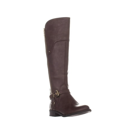 Womens G By Guess Harson5 Wide Calf Knee High Boots, Dark (Best Ski Boots For Wide Calves)