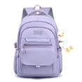 thumbnail image 2 of Bolsa Mochila Mujer Moda Mochilas Escolares Impermeable con Colgante para Deportes (Morado) Likrtyny  Para Estrenar, 2 of 2