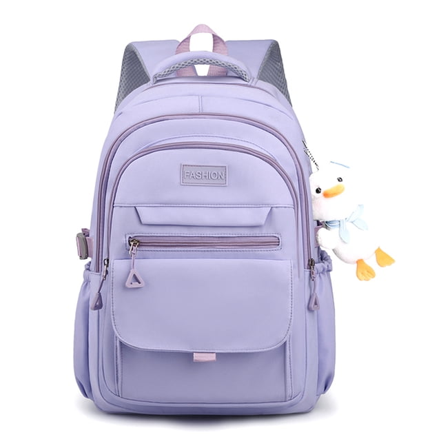 Bolsa Mochila Mujer Moda Mochilas Escolares Impermeable con Colgante para Deportes (Morado) JShteea Para Estrenar