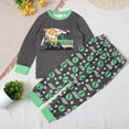 thumbnail image 2 of Gubotare Boys Clothes Pjs Kids Soft Sleepwear Long Sleeve Boys Girls Pajama Outdoor 2-Piece Tops Pant Casual Sets Tie Dye Pj Size 11-12 Years (Grey,11-12 Years), 2 of 9