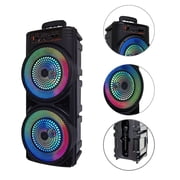 Oture Portable Bluetooth PA Speaker,5000W Dual 8 Speaker Rechargeable Outdoor Party Karaoke Audio System -FM/AUX/MP3/USB