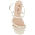 thumbnail image 5 of Journee Womens Lornnah Beaded Strap Heeled Dress Sandals, 5 of 10