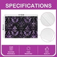 thumbnail image 2 of Erosebridal Damask Floral Placemats Set of 4, Purple Bat Table Mats for Dining Table Set of 4, Hippie Bohomian Decor, 2 of 4