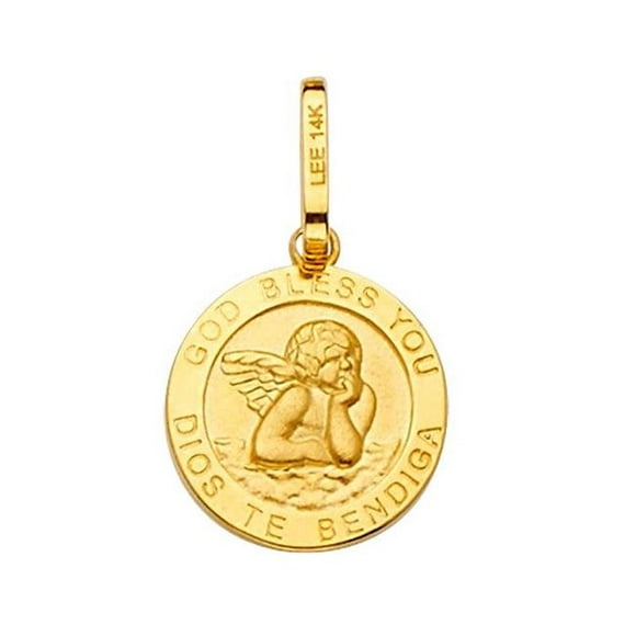 gold guardian angel pendants