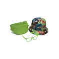 thumbnail image 1 of Men's Festival Accessory Kit w/ Floral Bucket, Fanny Pack and Buddys - Lime, 1 of 2