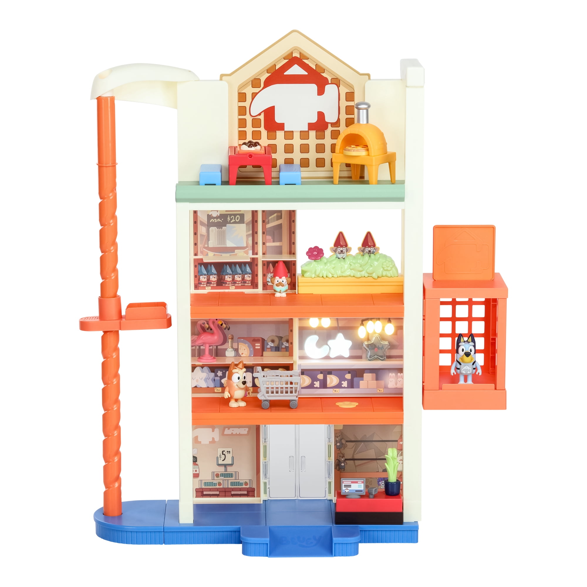 Bluey Hammerbarn Shopping Playset, Including Lights and 45+ Sounds, Ages 3+
