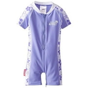 Banz BZ14-S1-LV-000 Baby Swimsuit, Lavender Floral - Size 000