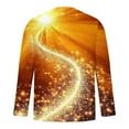 thumbnail image 3 of LEKWK Men's Long Sleeve Tee Shirts Slim Fit Crew Neck Shirts Starburst Graphic Print Breathable T-Shirts Shirts Casual Stylish Party, 3 of 4