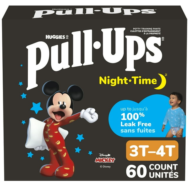Pull-Ups Night Time Training Pants, Giga Pack, Size 2T-6T